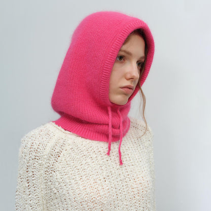 Unisex Simple Solid Color Knitted Rabbit Hair Beanie