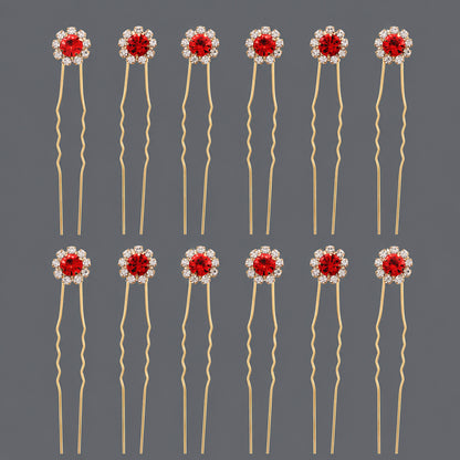 Handcrafted Pearl Hairpins With Rhinestones For Weddings
