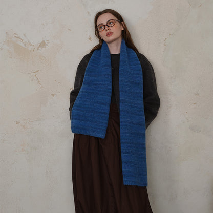 Chic Vintage-Style Wool Blend Scarf for Women