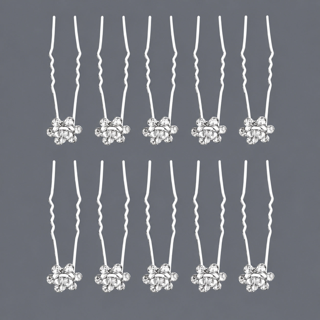 Handcrafted Pearl Hairpins With Rhinestones For Weddings