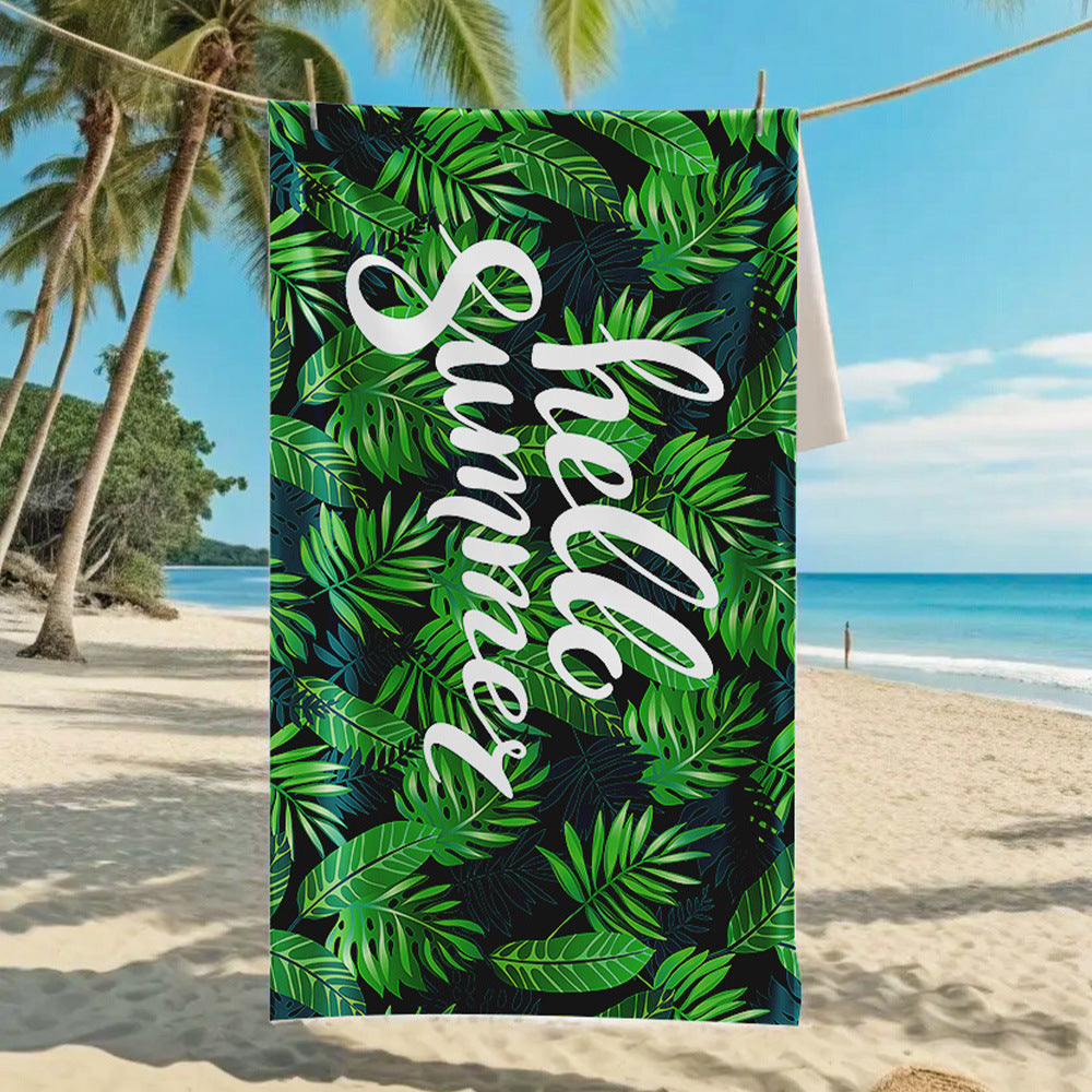 Ultra-Fine Microfiber Beach Towel Quick-Dry Bath Towel
