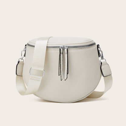 Vintage Style Saddle Bag With Wide Strap