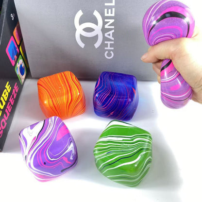 Textured Square Squishy Stress Toy Soft Silicone