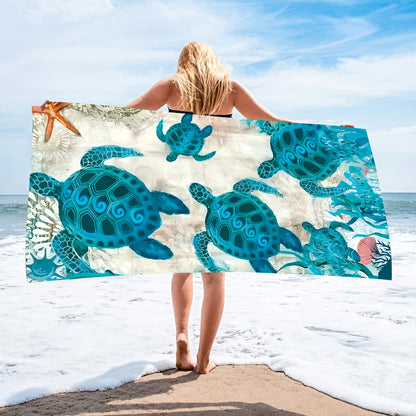 Custom Beach Towel Extra Large Microfiber Printed 100x180cm