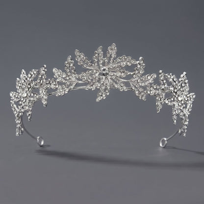 Luxury Rhinestone Princess Crown Headpiece for Birthdays and Weddings