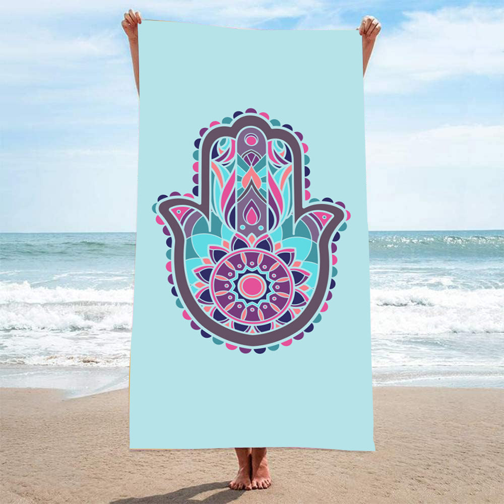 Customized Microfiber Beach Towel with Digital Print