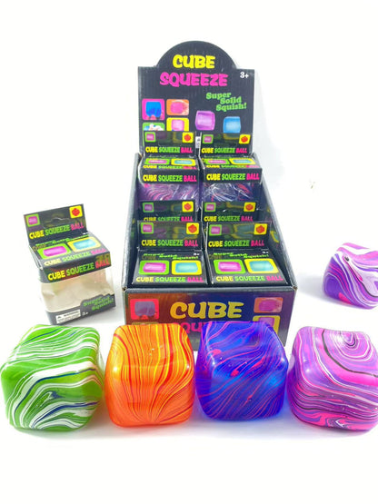 Textured Square Squishy Stress Toy Soft Silicone