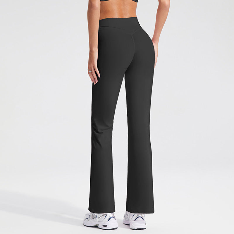 High-Waisted Flared Yoga Pants for Women - Breathable Casual Leggings