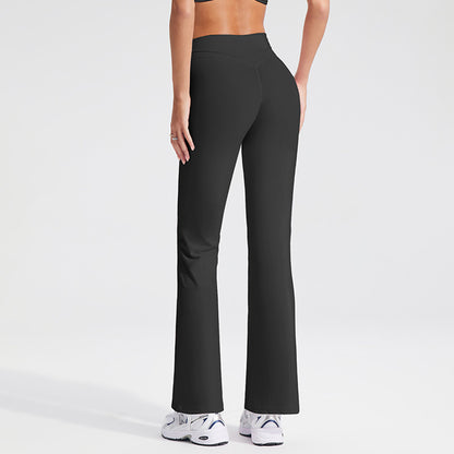 High-Waisted Flared Yoga Pants for Women - Breathable Casual Leggings