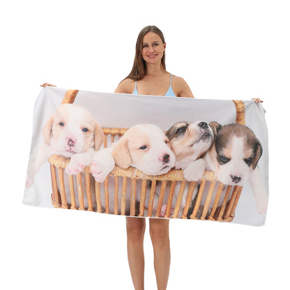 Custom Beach Towel Extra Large Microfiber Printed 100x180cm