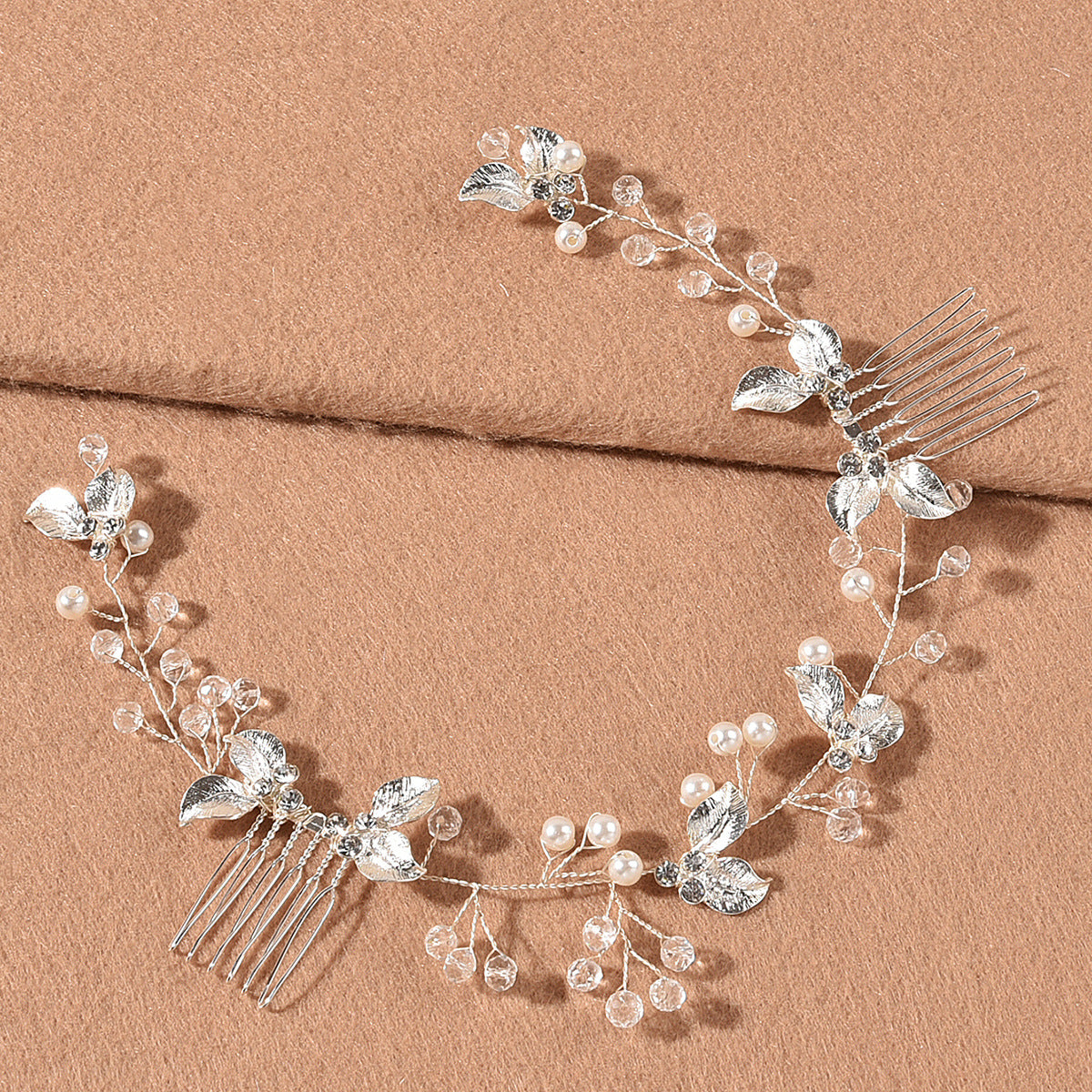 Handmade Gold Twist Comb New Bride Hair Accessory