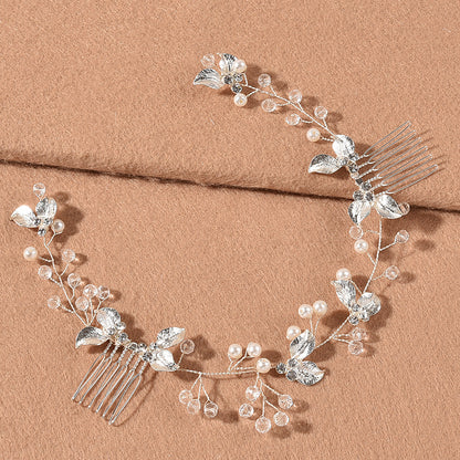 Handmade Gold Twist Comb New Bride Hair Accessory