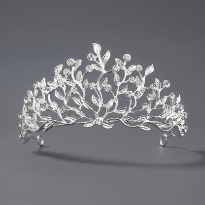 Luxury Rhinestone Princess Crown Headpiece for Birthdays and Weddings