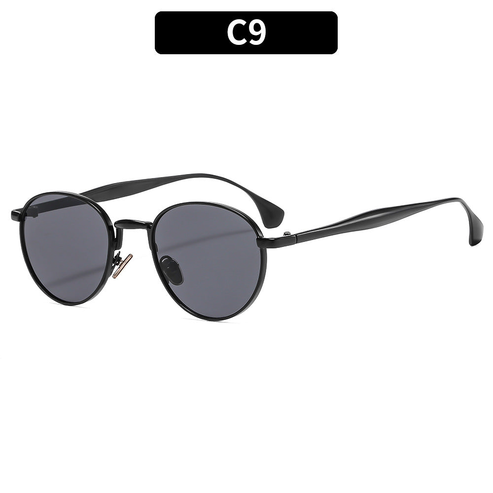 New Metal Round Frame Sunglasses Stylish UV400 Protection