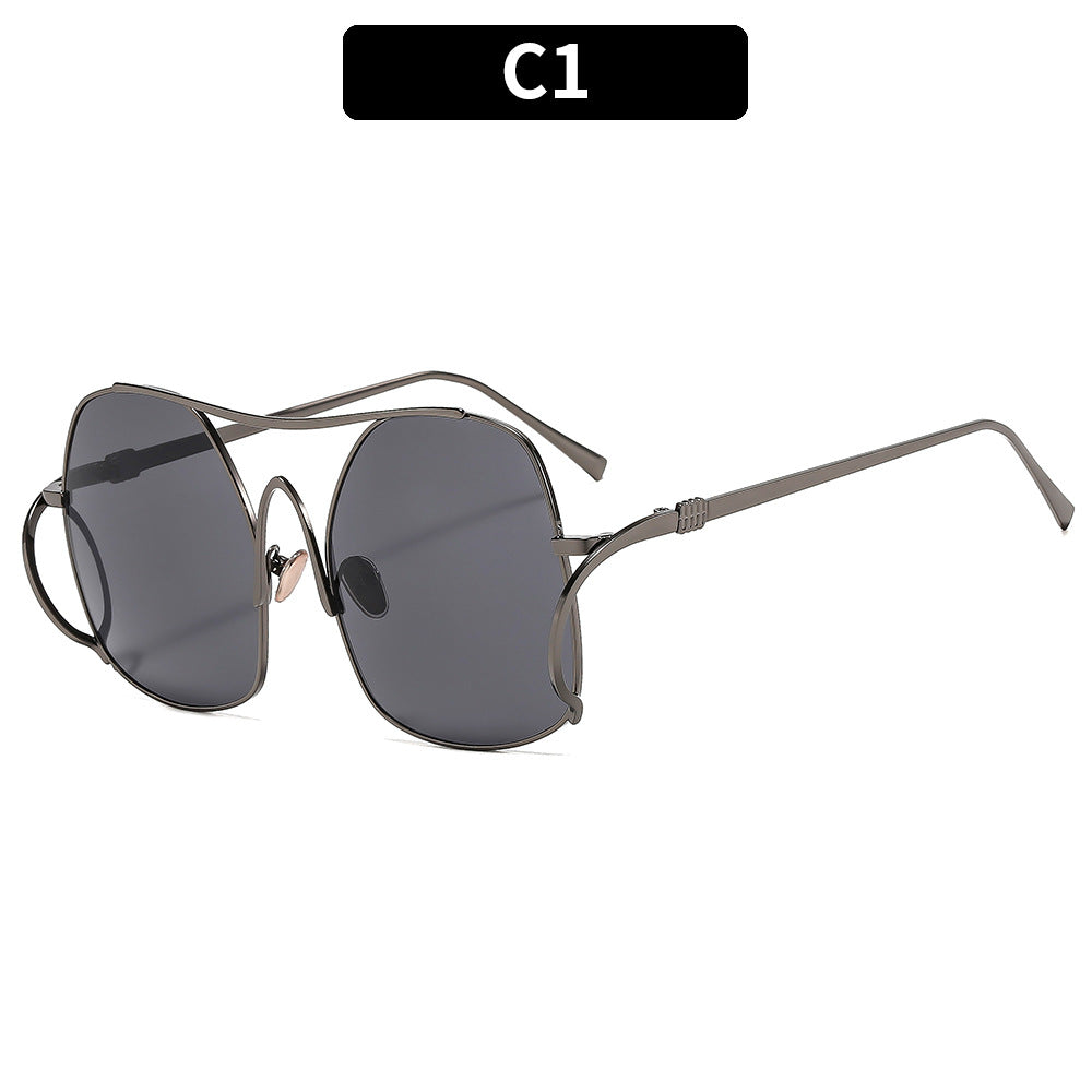 Trendy Fashion Metal Frame Sunglasses for Men and Women