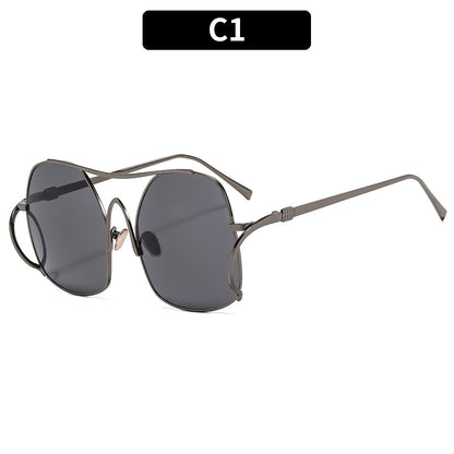 Trendy Fashion Metal Frame Sunglasses for Men and Women