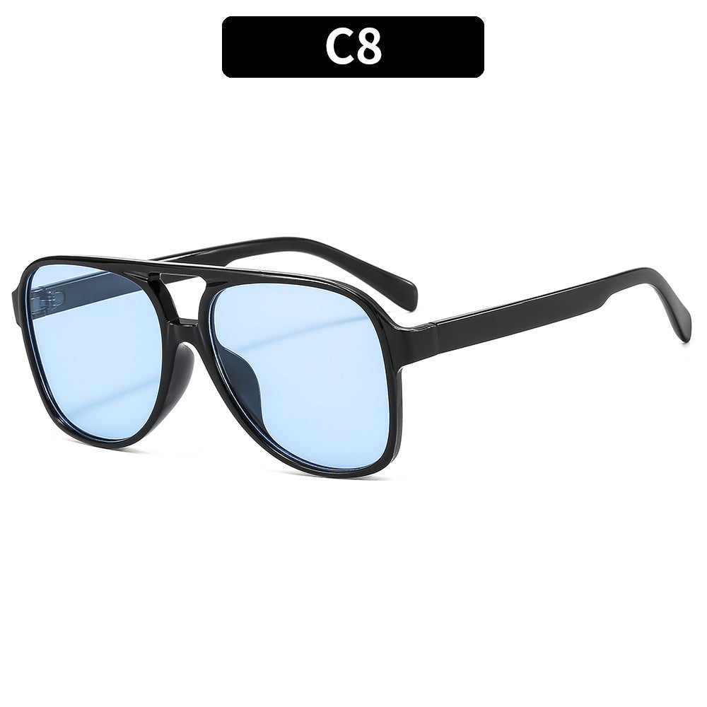 Trendy Retro Square Sunglasses Casual UV400 Protection