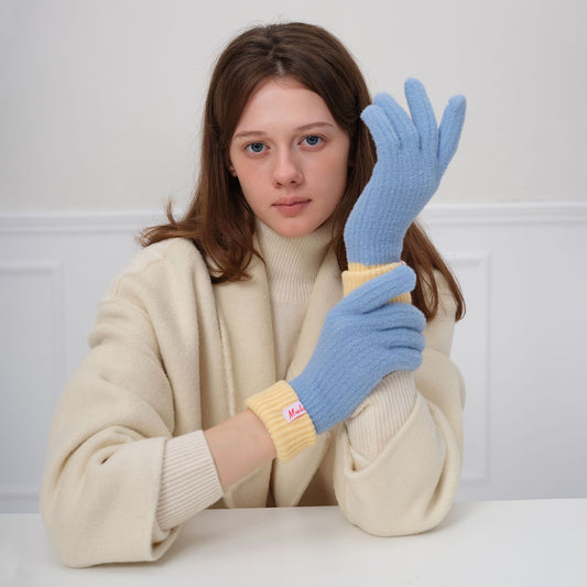 Touchscreen Wool Knit Gloves for Winter Fashion