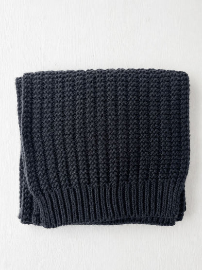 Solid Color Chunky Knit Scarf Stylish and Warm Neck Wrap