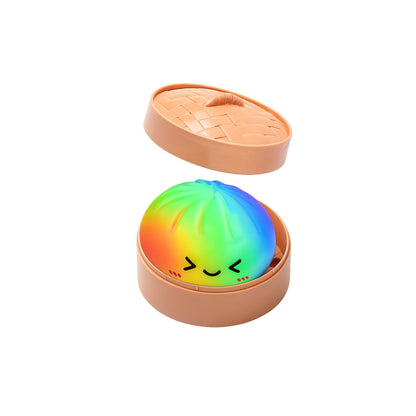 Dumpling Squishy Toy Smiley TPR Stress Relief