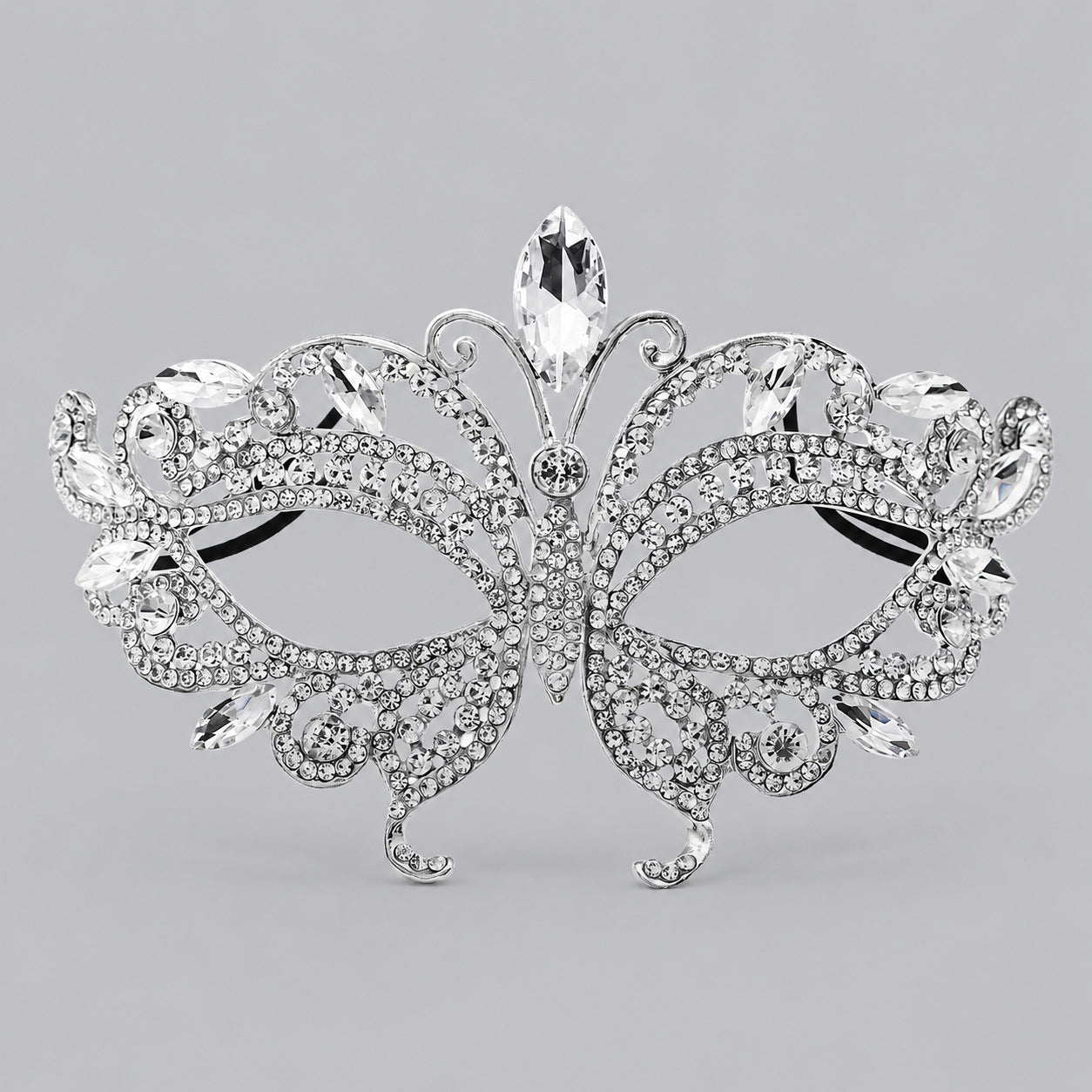 Luxury Rhinestone Half Face Masks for Parties and Events
