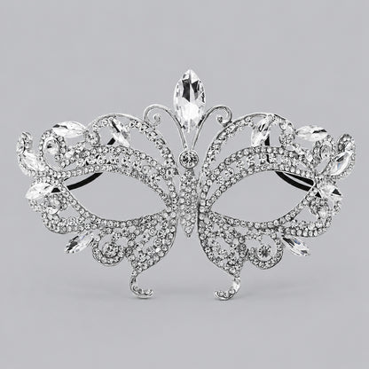 Luxury Rhinestone Half Face Masks for Parties and Events