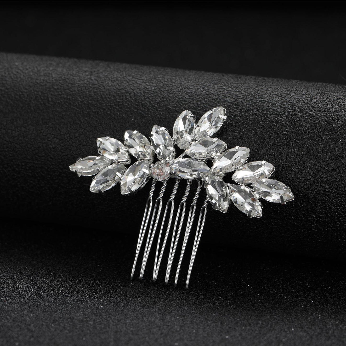 Oval Rhinestone Hair Comb Women Hair Accessories