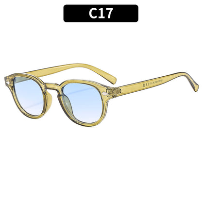 Retro Round Frame Sunglasses Stylish UV400 Protection
