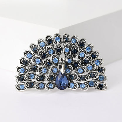 Fashionable Vintage Peacock Brooch Pin Creative Animal Accessory