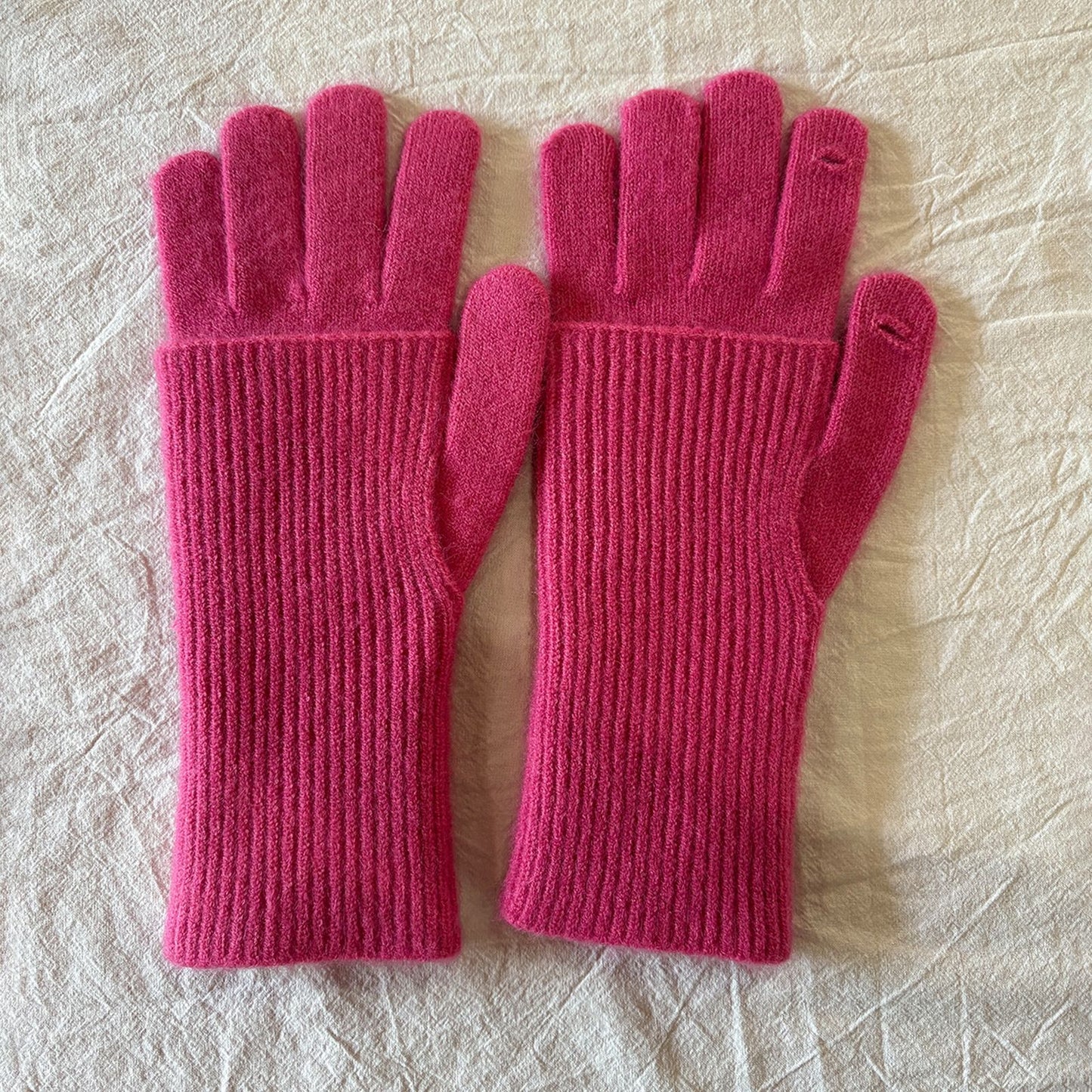 Women's Removable Touchscreen Wool-Blend Fingerless Gloves