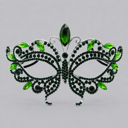 Luxury Rhinestone Half Face Masks for Parties and Events