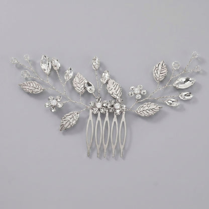 Exquisite Pearl and Crystal Flower Headpiece for Bridal Photoshoots