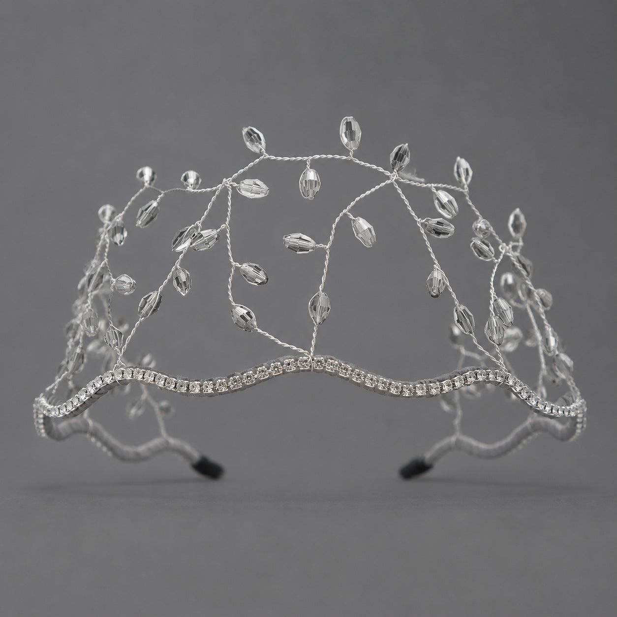Handcrafted Crystal Beaded Headband Elegant Hair Accessory
