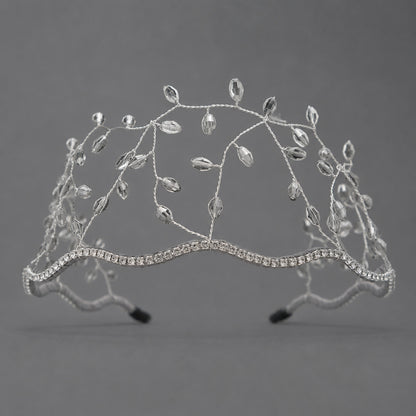 Handcrafted Crystal Beaded Headband Elegant Hair Accessory