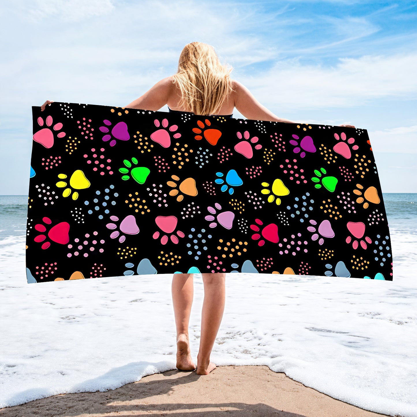 Custom Printed Beach Towel Microfiber Quick-Dry Towel