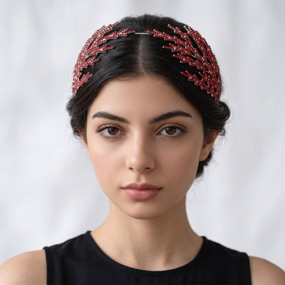 Luxury Rhinestone Bridal Headband for Wedding and Party
