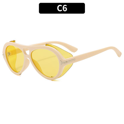Stylish Multi-Color UV400 Sunglasses Punk Hip-Hop Shades