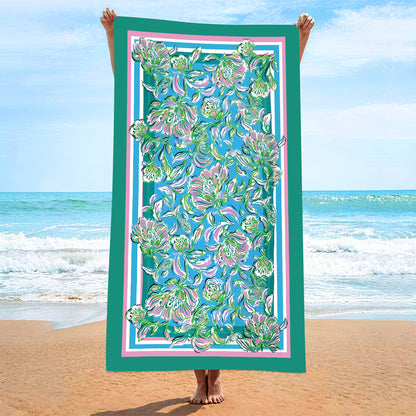 Custom Printed Beach Towel Microfiber Quick-Dry Towel