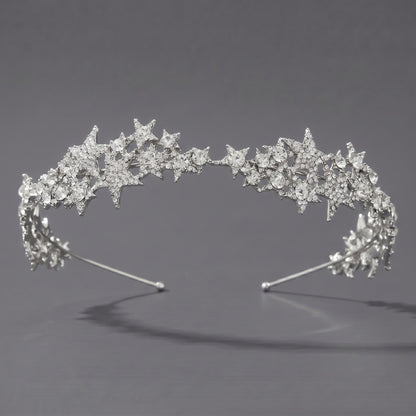 Luxury Rhinestone Princess Crown Headpiece for Birthdays and Weddings