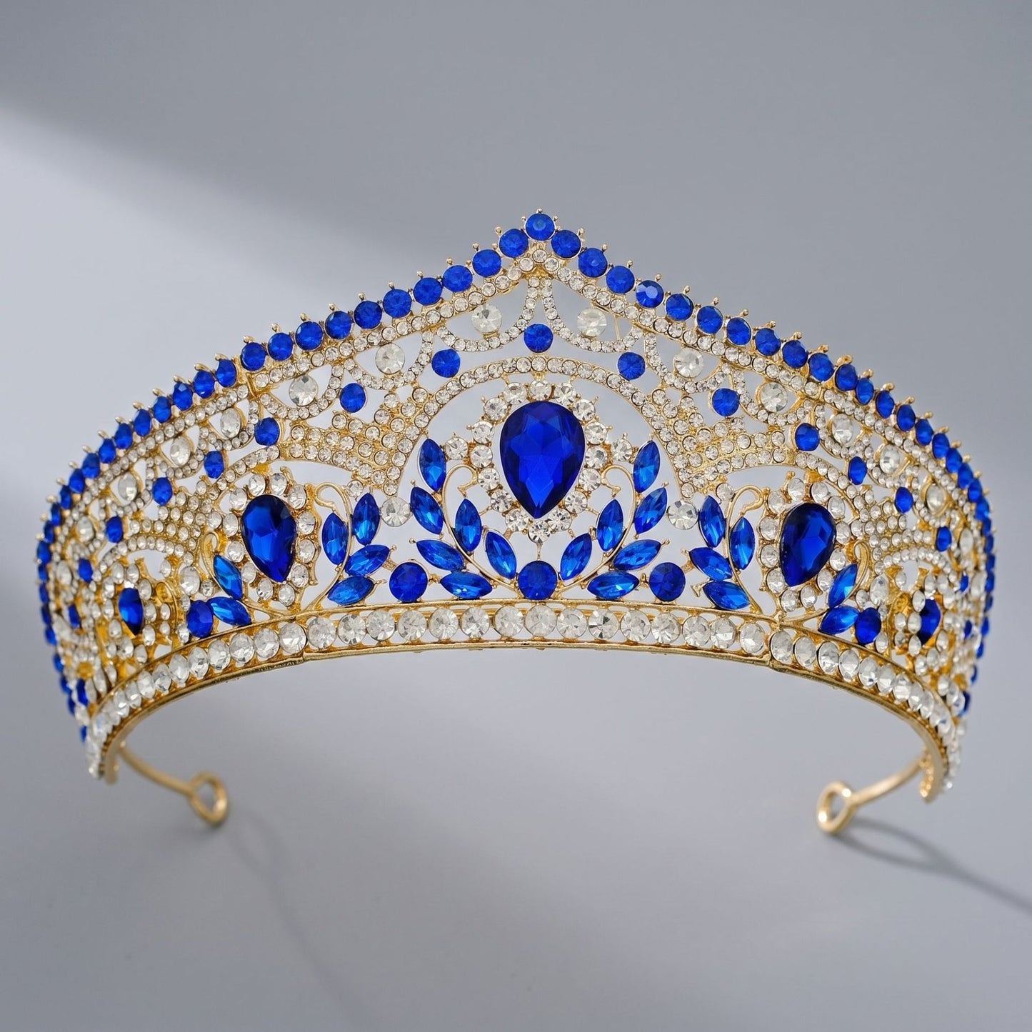 Luxury Rhinestone Crown Headpiece for Bridal and Party