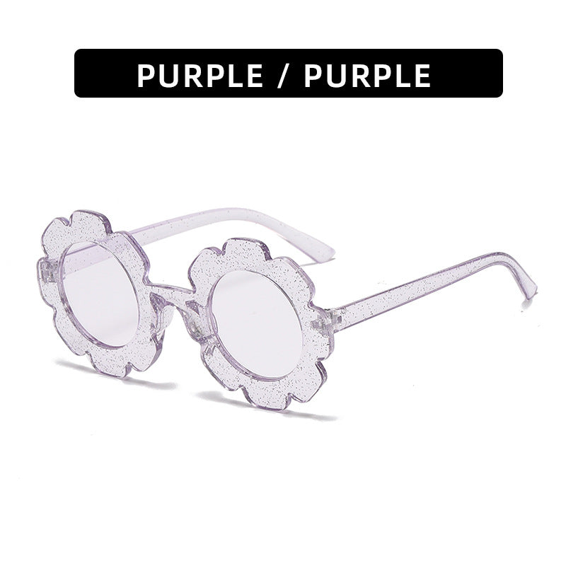 Trendy Kids' Sunglasses Cute Sunflower Design UV400 Protection