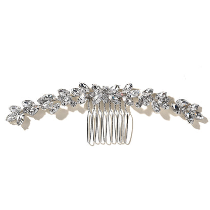 Rhinestone Updo Hair Bun Maker Elegant Wedding Hair Accessory