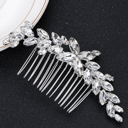 Minimalist Rhinestone Bridal Hair Comb Elegant Hairpiece