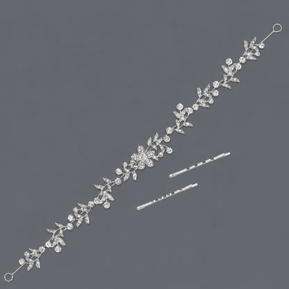 Elegant Floral Hairband with Rhinestones for Any Occasion