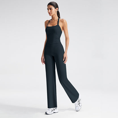 Women's Sporty Tank Top Set with Removable Pads for Yoga and Running