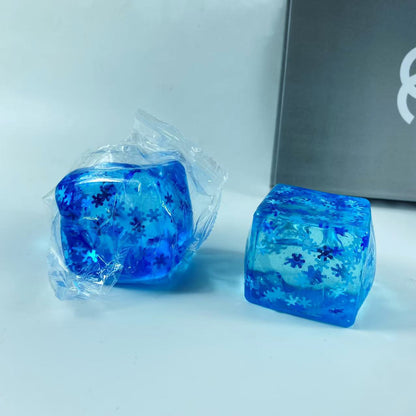 Sensory Snowflake Ice Cube Squishy TPR Stress Toy