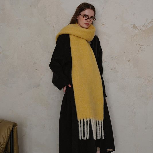 Premium Soft Wool Scarf for Women - Stylish Solid Colors