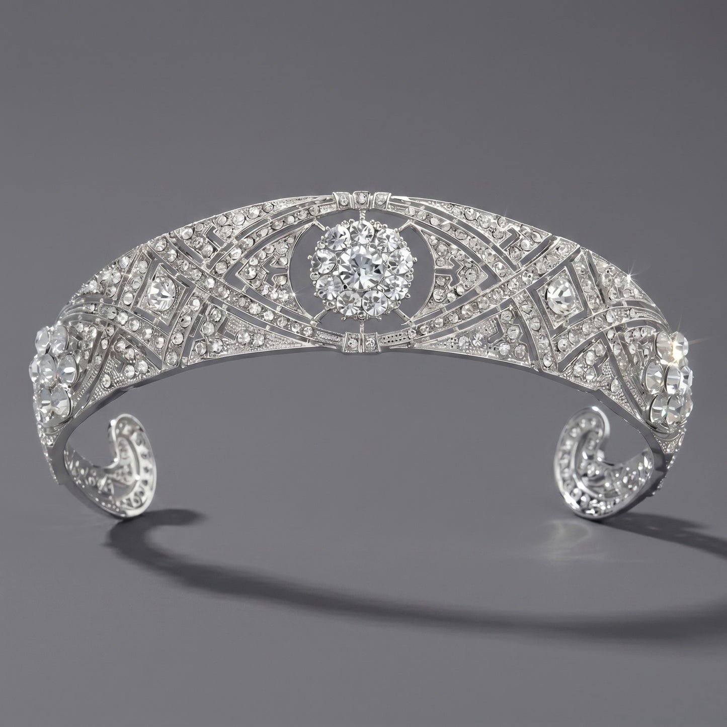Luxury Rhinestone Princess Crown Headpiece for Birthdays and Weddings