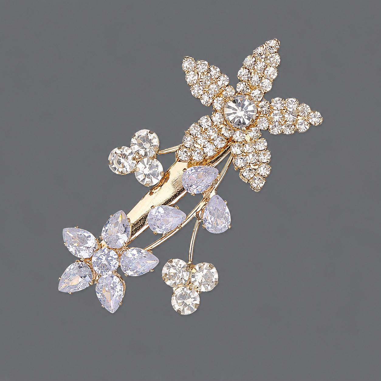 Elegant Zirconia Hair Clips for Everyday Style
