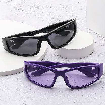 Y2K Inspired Futuristic Sunglasses Trendy Outdoor Frame